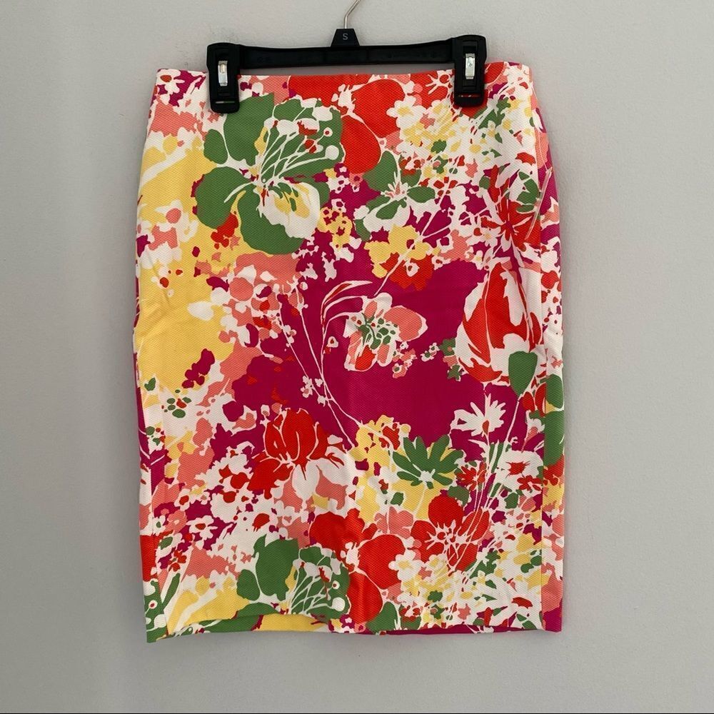 Talbots Women’s Floral Print Mini Pencil Skirt